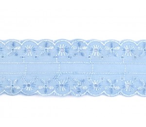 Madeira Spitzenborte 45mm - rosa oder hellblau Broderie